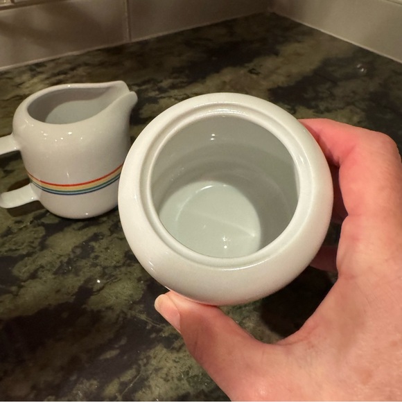 MCM Toscany Collection Rainbow Stripe Tea Set EUC - Picture 8 of 9